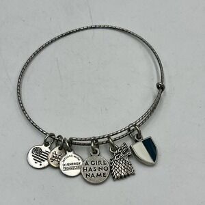 Alex and Ani Game of Thrones Limited Edition Arya Stark charm bangle bracelet